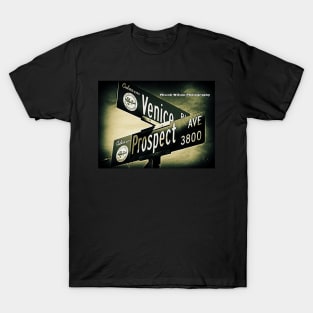 Venice Boulevard & Prospect Avenue, Culver City, California by Mistah Wilson T-Shirt